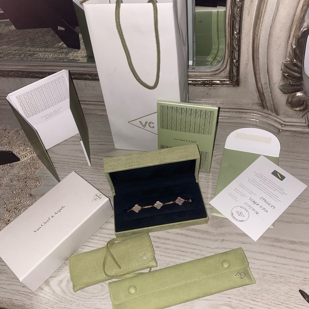 Van Cleef & Arpels Mother of Pearl Alhambra Bracelet